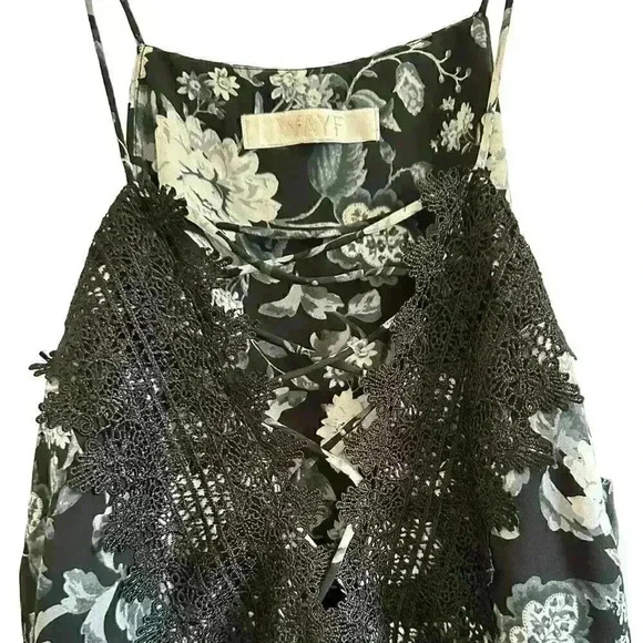 WAYF Women's Black Floral Posie Strappy Camisole, Size Small Where Are You From - Picture 5 of 12